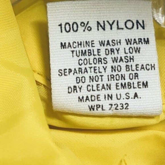 Vintage 1970's Boy Scouts Nylon Windbreaker Jacket Adult Size Small Yellow - Picture 5 of 5